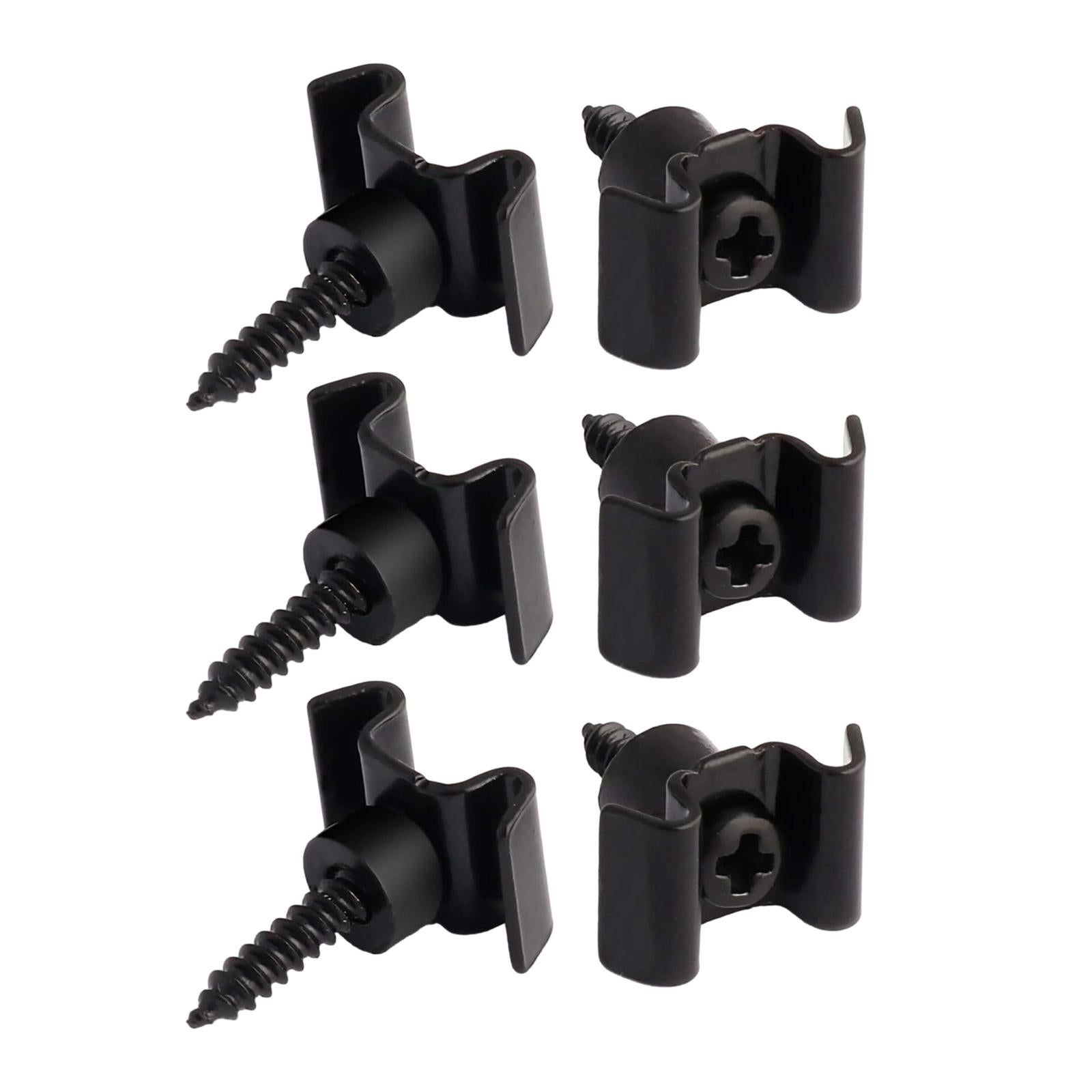 Guide Slot String Holder Durable String Retainer Guides for Classical Guitar Black