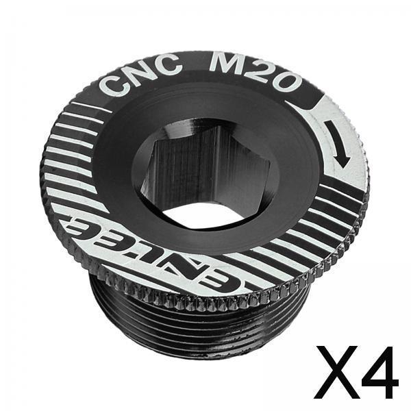 4xLightweight Crank Cover Screw Crankset Bolt for Shimano Bike Cycling Black