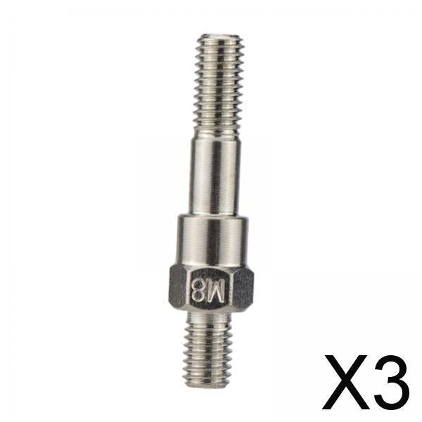 3xHand Rivet Nut Mandrels Rivet Heads Threaded Rivet Nut Tool Riveter Nut Head M8