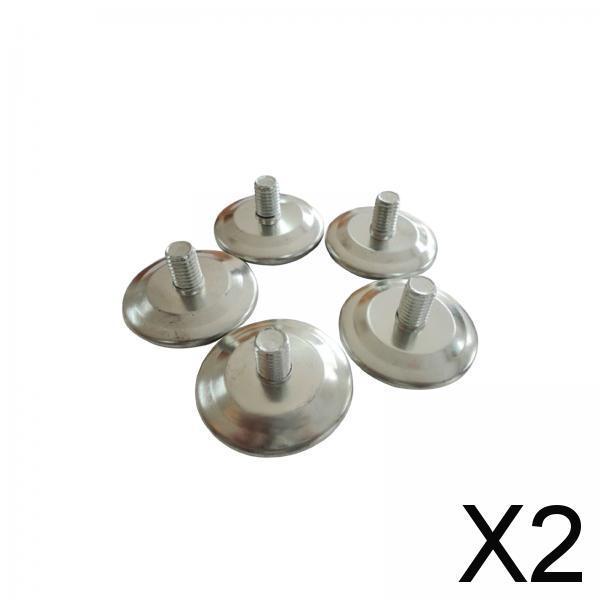 2x5x Furniture Levelers Metal Leveling Screw Foot Pad for Furniture Legs Table