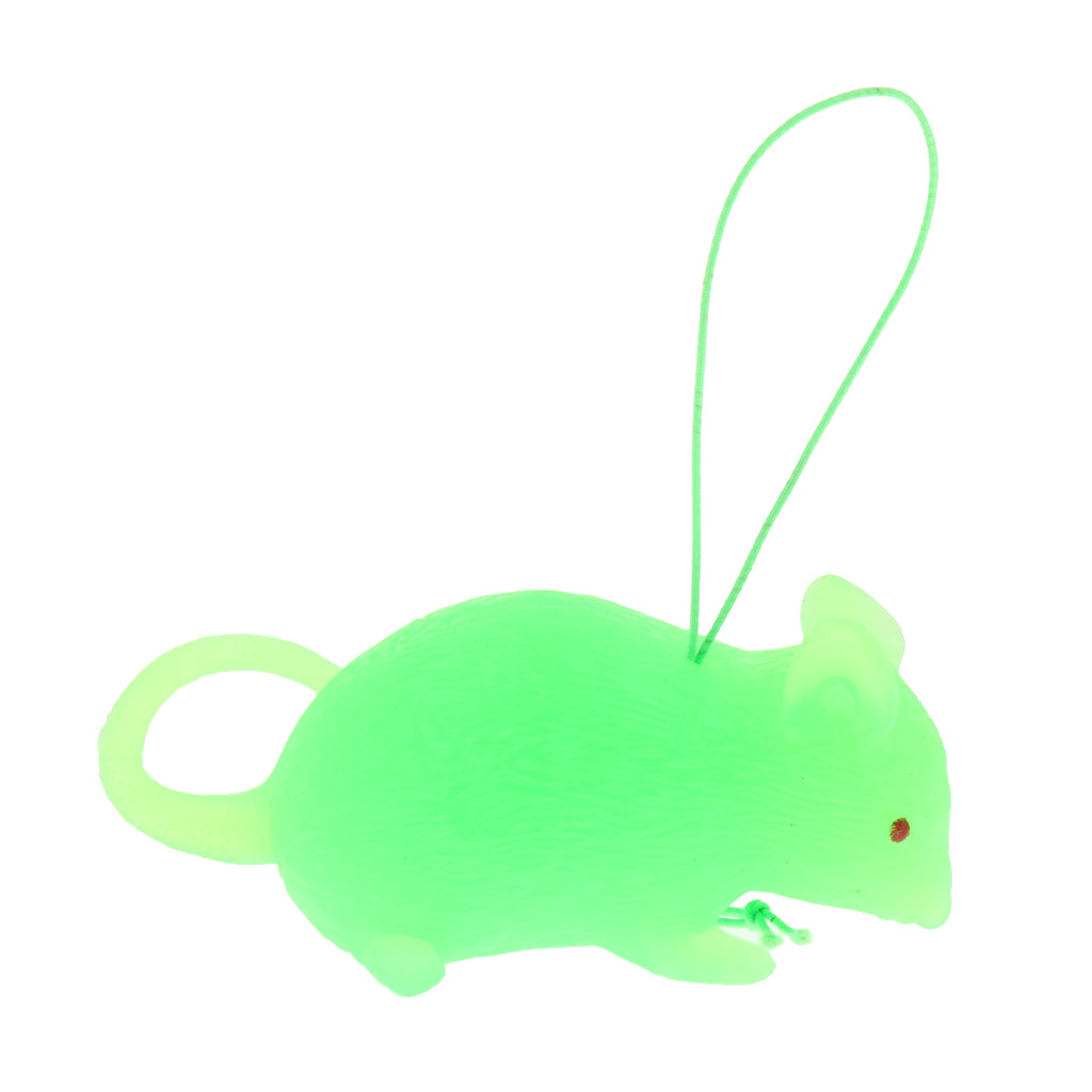 Mini Rubber Mouse Simulation Rat False Lifelike Mouse Model Toy Transparent