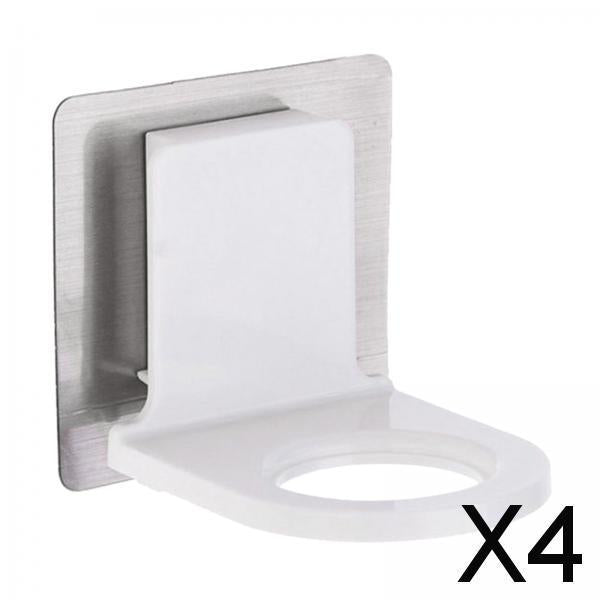 4xSelf Adhesive Shampoo Dispenser Bottle Rack for Bathroom Toilet Kitchen