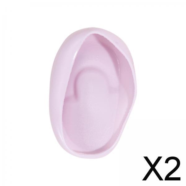 2x2x Silicone Ear Cover Protector Hair Dyeing Earmuffs for Home Use Hair Salon Purple