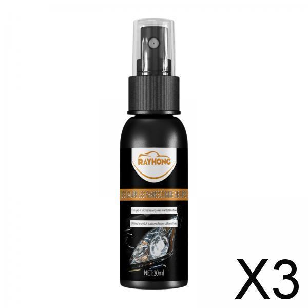 3xCar Headlight Scratch Repair Spray Polish Liquid Car Headlight Repair Fluid