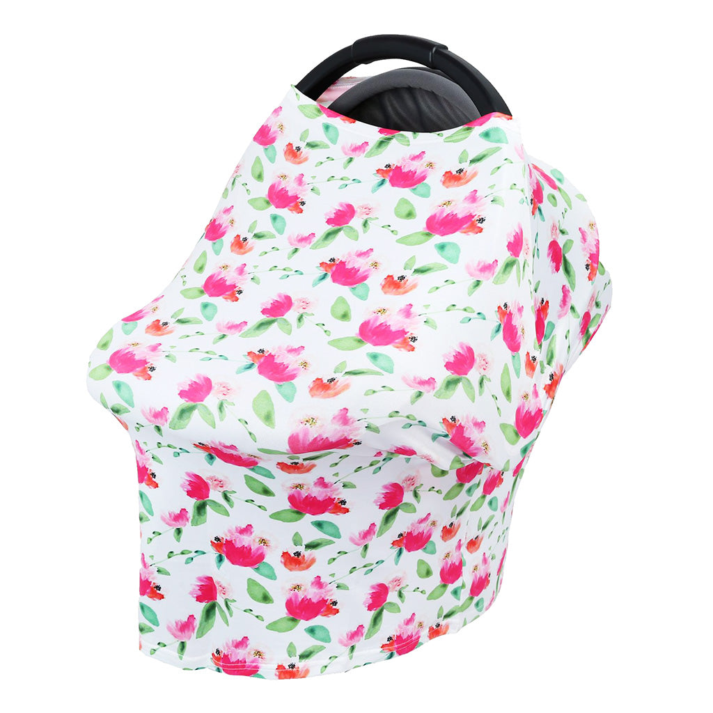 Stretchy Infant Nursing Cover Baby Car Seat Canopy Cart Cover #2