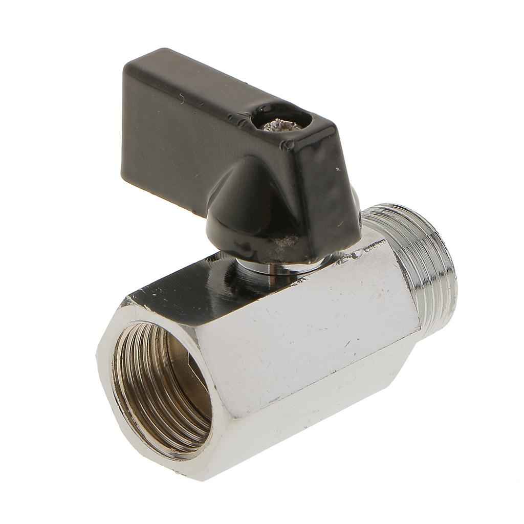 Female x Male-3/8 NPT Threaded Full Port Brass Ball Valve Shut Off Switch