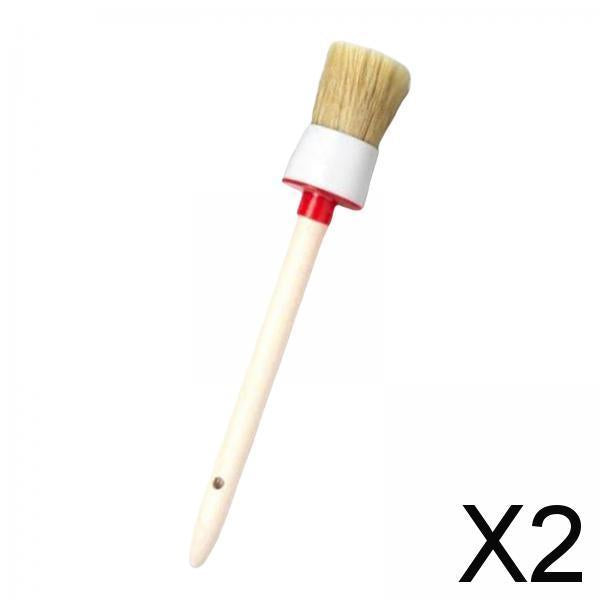 2xAutomotive Detail Brushes Premium Bristle Fit for Cleaning Engine Dashboard 8