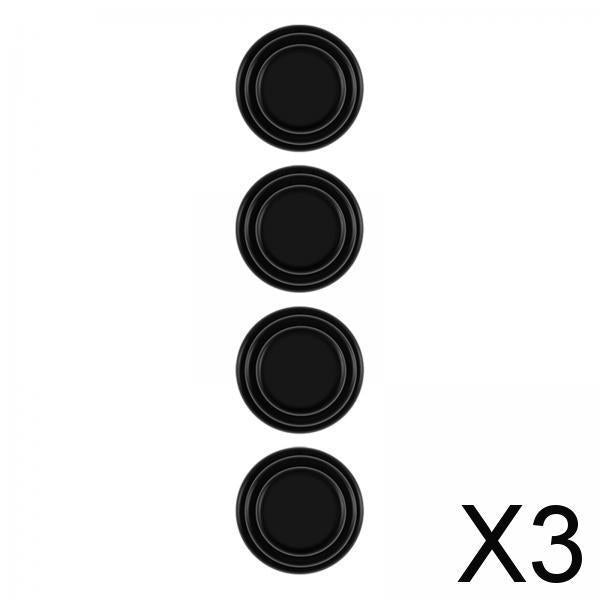 3xCar Door Absorber Cushion Gasket Decorative Buffer Bumper Cushion 4x Black no Sign