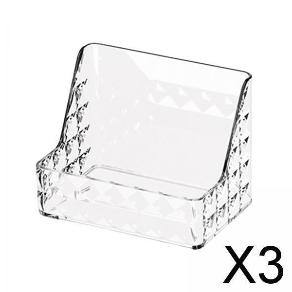 3xWall Mounted Storage Organizer with Sticker for Laundry Utility Room Office Clear