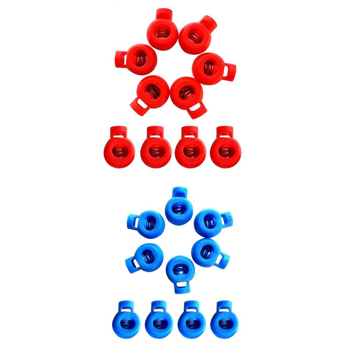 20 Pieces Plastic Shock Cord Rope Toggle End Lock Stoppers Ball Buckles