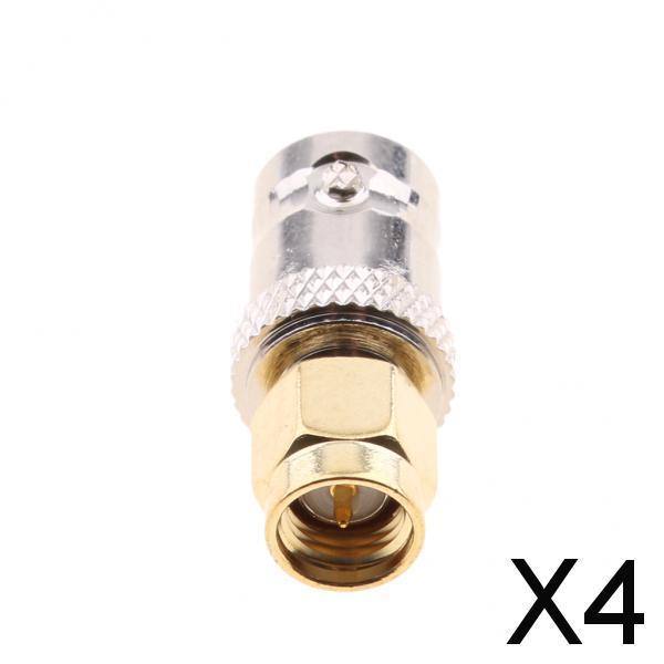 4xSMA Male to BNC Female Plug RF Connetor Adapter