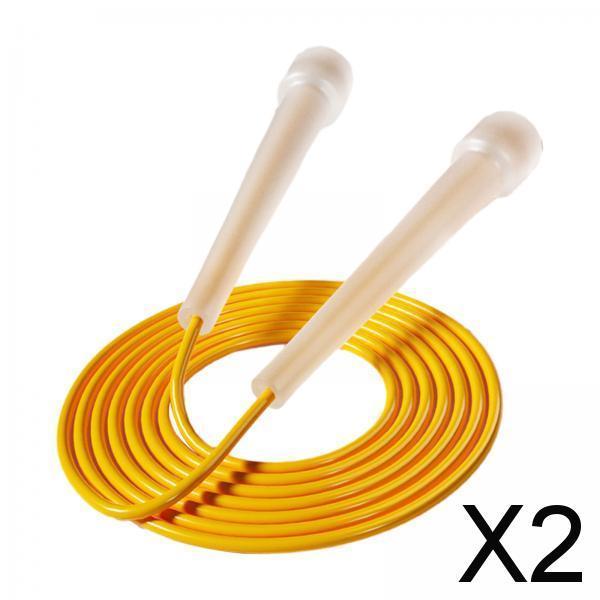2xJump Rope for Kids Boys Girls Lightweight for Workout Outdoor Sports Fitness Orange