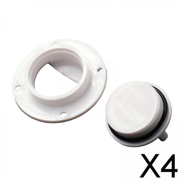 4xBoat Drain Plug Screw Cap Drainage Hardware Replacement Accessories for Boat