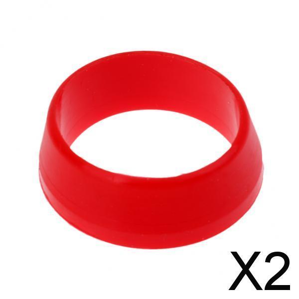 2xBicycle Bike Seat Post Silicone Rubber Dust Cover Ring Seatpost Case Red