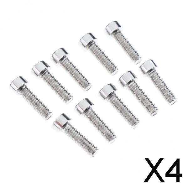 4x10Pcs Bike Water Bottle Cage Screws Bicycle Cycling Bottle Holder Cage Bolts