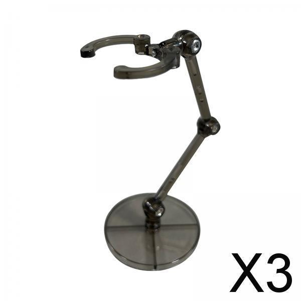 3xAction Bases Holder Sturdy Support DIY Model Support Stand for 6'' Doll clear black