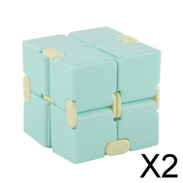 2xInfinity Cube Fidget Toy for Kids and Adults Relaxing green