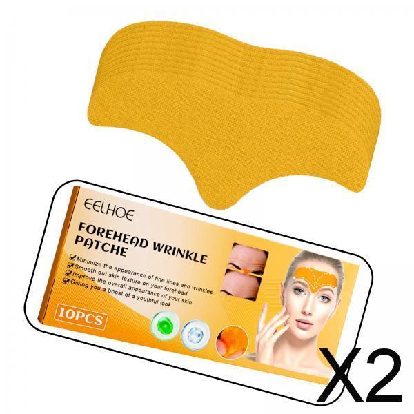 2xFacial Wrinkle Removing Strips Patch Box of 10Pcs Comfortable Easy Use