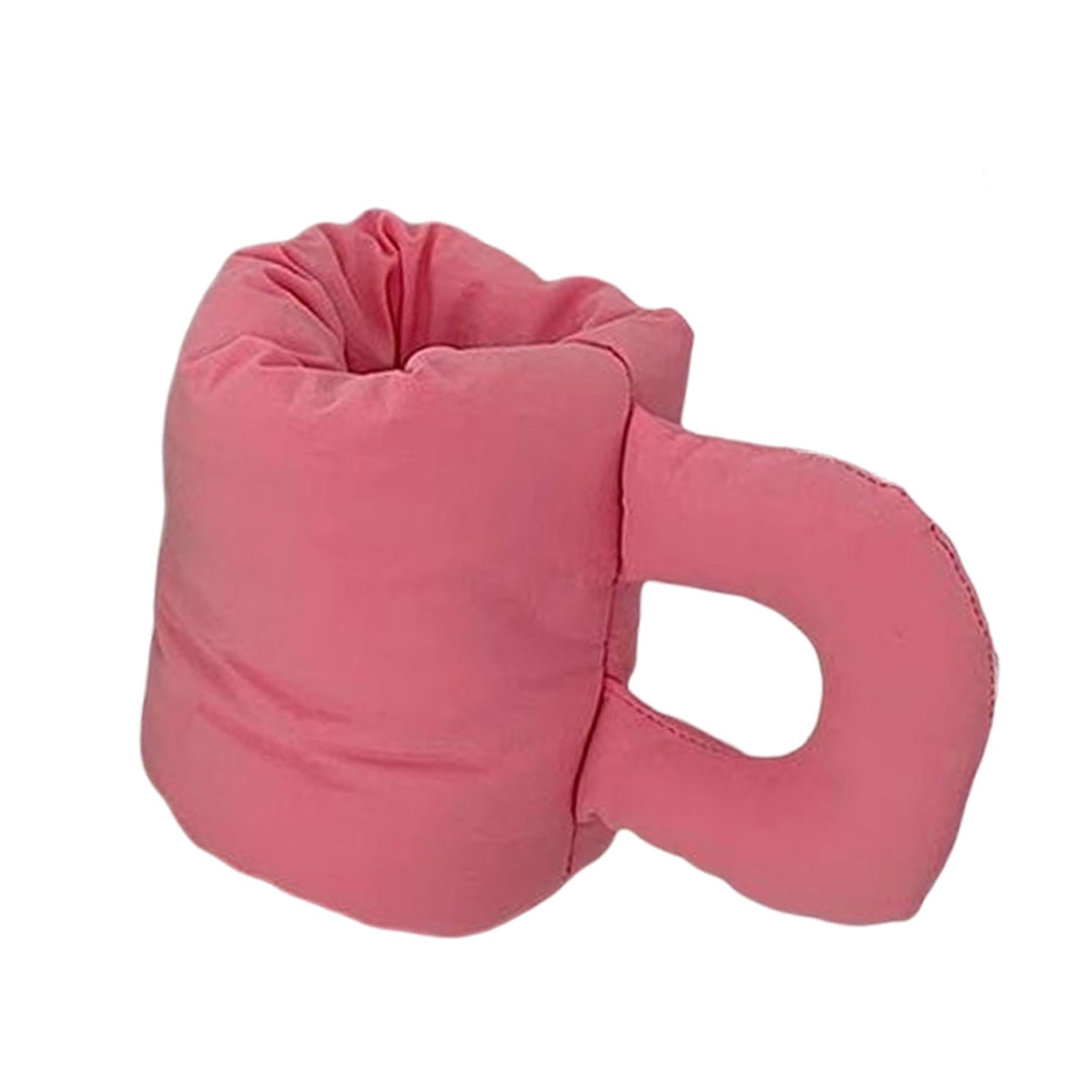 Cotton Filling Mug Shape Pens Holder for Classroom Room Storage Supplies Pink