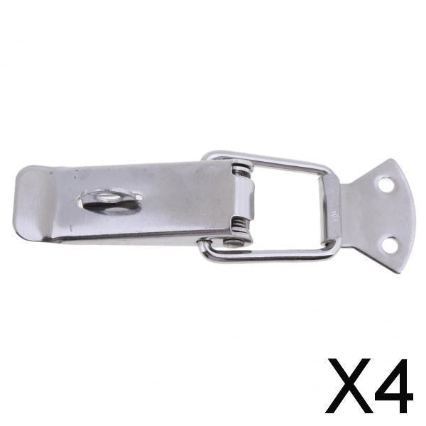 4xStainless Steel Door Safety Swivel Locking Hasp Latch for Boat Caravan RV