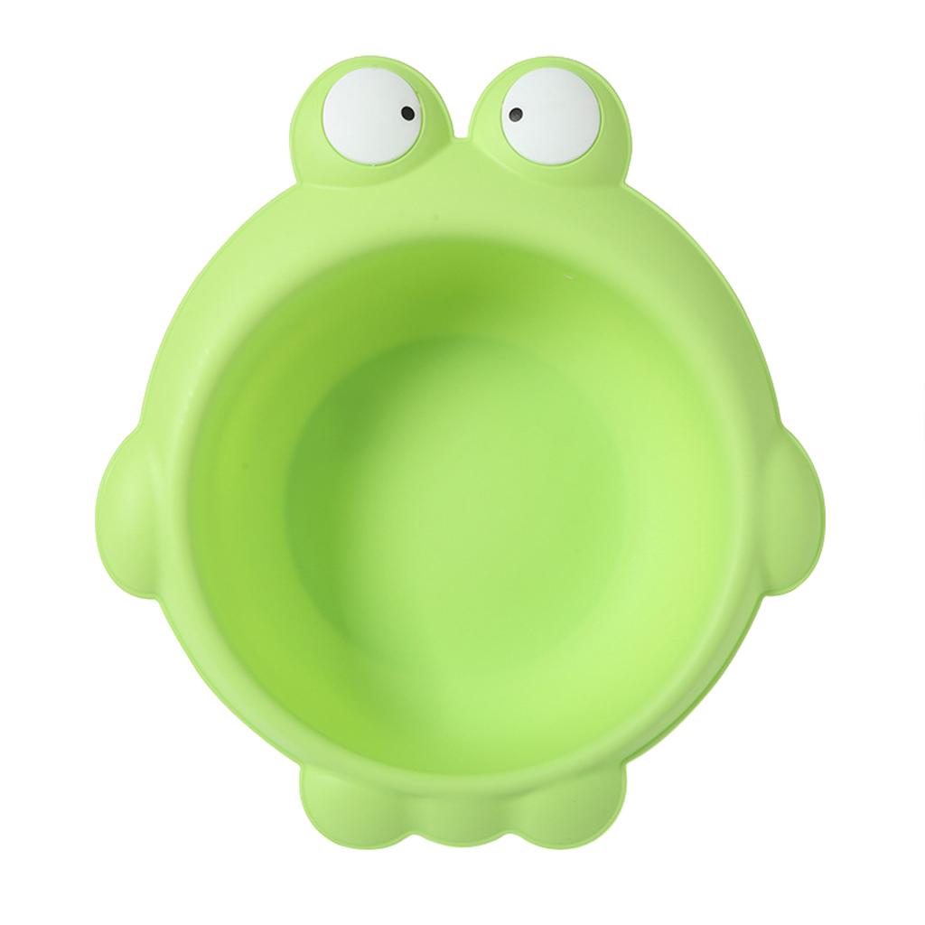 Cute Children Washbasin Baby Portable Washing Basin Plastic  Frog green