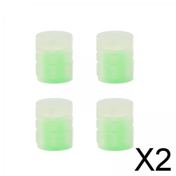 2x4x Car Tire Valve Stem Caps Luminous Glow in The Dark for Trucks Suvs
