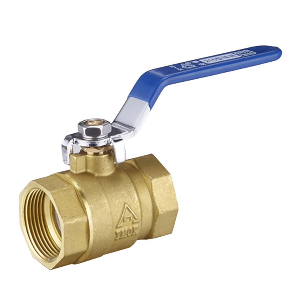 1/2'' Full Port Ball Valve with Blue Vinyl Handle NPT for Water Gas Air