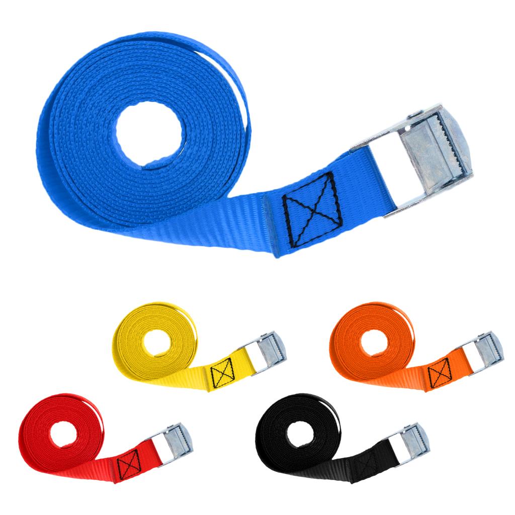 5 Pieces 25mm Kayak Tie Down Strap for Surfboard/SUP/Boat/Truck/Roof Rack