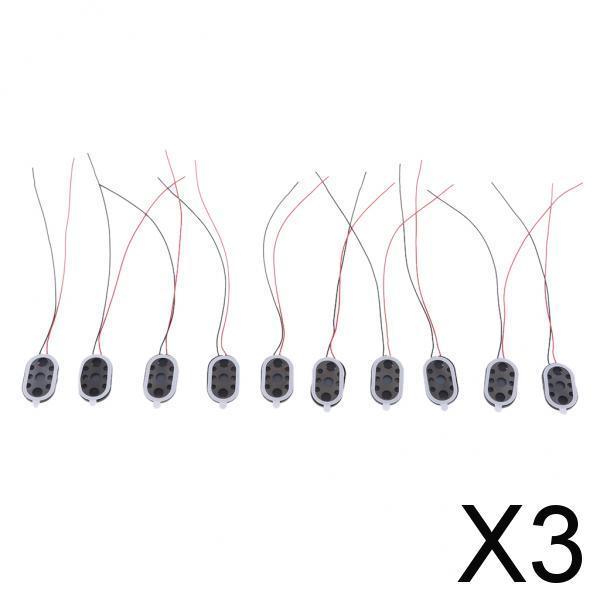 3x10Pieces Full Range Audio Speaker 1W 8ohm Ellipse Loudspeaker 24x15mm