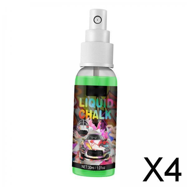 4xGraffiti Chalk Spray Paint Painting Washable for Concrete DIY Drawing Green
