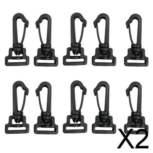 2x10 Pieces Swivel Snap Hook Swivel Clip for Handbags Purse Hardware Backpacks