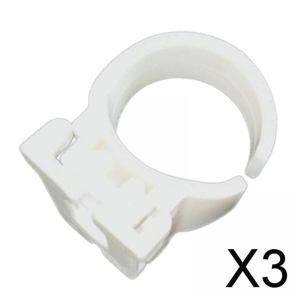 3xSnorkel Clip Mount 26mm Universal Snorkel Buckle for Scuba Snorkeling Diving white