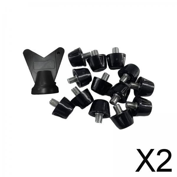 2x12Pcs Football Shoe Spikes Soccer Shoe Spikes M5 Turf Track Shoe Accessories