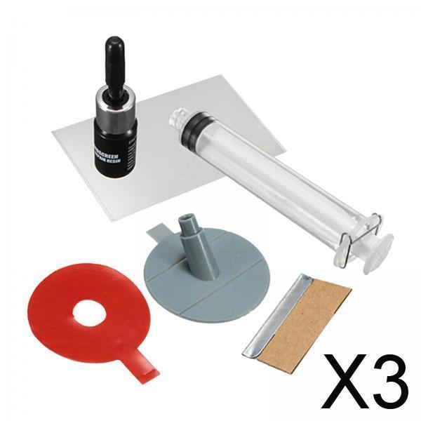 3xPractical Car Windshield Repair Kit Crack Chip Scratch Repair Style C