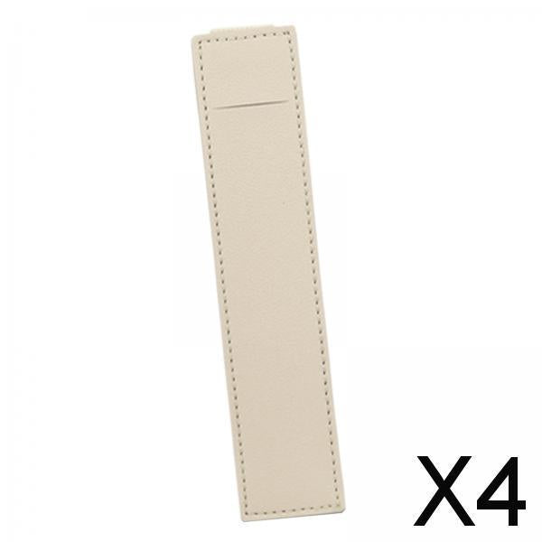 4xElastic Band Pen Holder Pen Sleeve for Hardcover Journals Planners Notebooks Beige