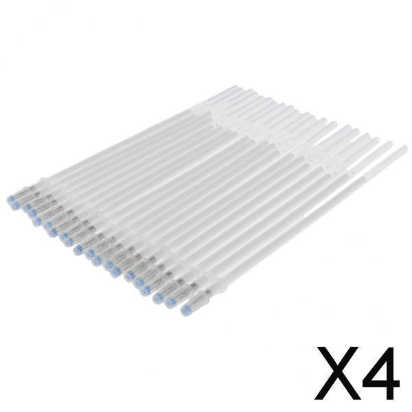 4x20 Pieces 1mm Colorful  Ink Gel Pen Refills for Drawing White