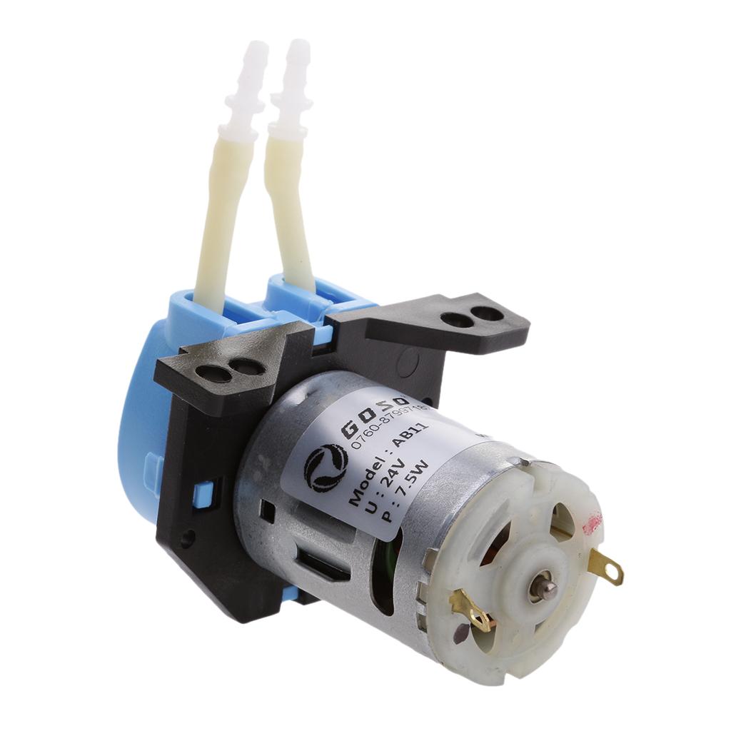 24V Peristaltic Miniature Dosing Pump Head & Connector For    blue