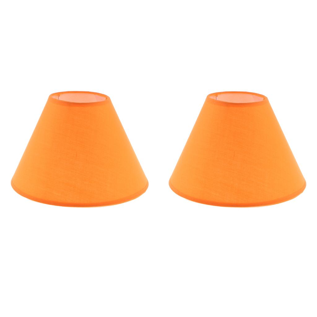 2x Lampshade Table Lamp Shade Floor Lamp Bedside Lamp Light Shade Orange