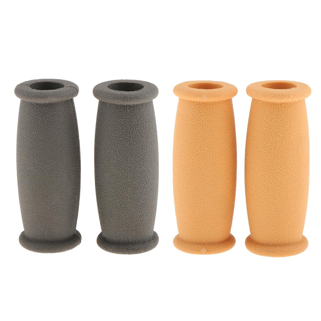 2 Pairs Rubber Crutch Hand Grip Cover Crutches Handle Replacement Covers