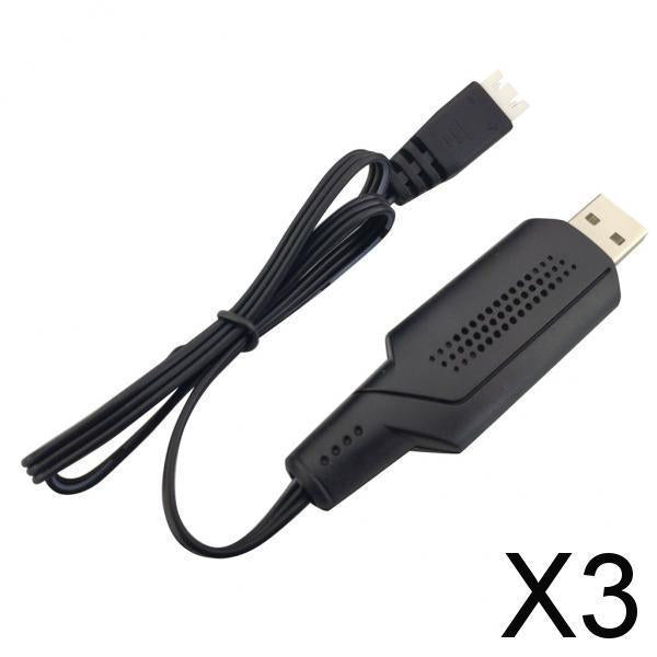 3xDrone 2S 7.4V Battery Charge Charger Charging Cord Line USB Cable Lead Wire