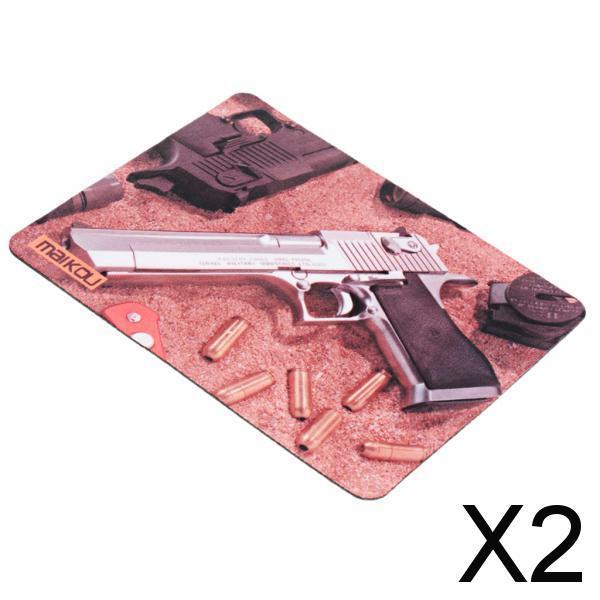 2xMaikou Gaming Mouse Pad Computer Desk Mat 18*20cm  silver