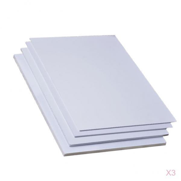 6 Pieces DIY PVC Sheets Foam Board Craft Model Building 200mm x 300mm x 5mm