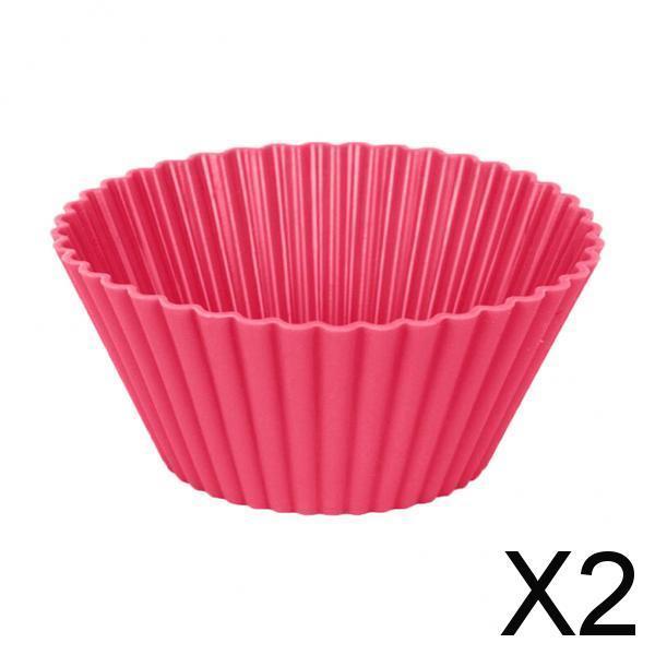 2x10x Silicone Cake Mould Silicone Cake Muffin Cup Baking Tool Egg Tart Mould