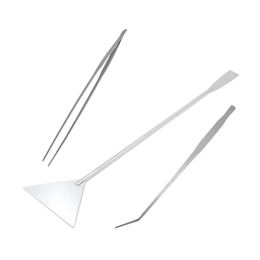 2Pcs Stainless Steel Aquarium Live Tank Plant Tweezer With Substrate Spatula