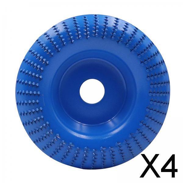 4x100mm Angle Grinder Disc Wood Grinding Wheel Woodworking Tool Blue