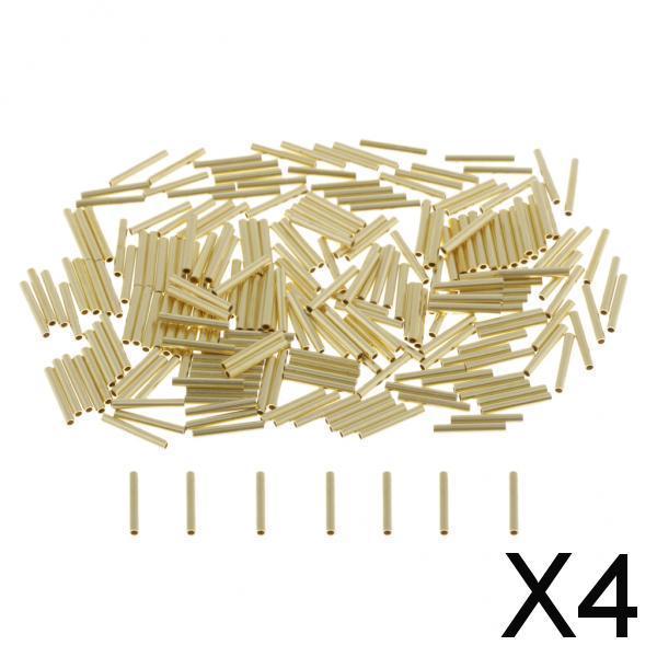 4x200pcs Single Barrel Crimping Sleeves Copper Tube Inside Diameter 1.0mm