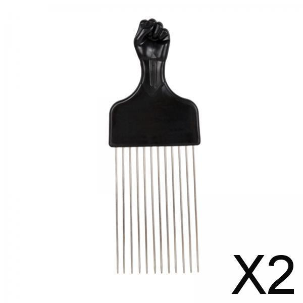 2xAmerican Comb Hairdressing Tool Detangle Wig Hair Styling Home Use Type 2
