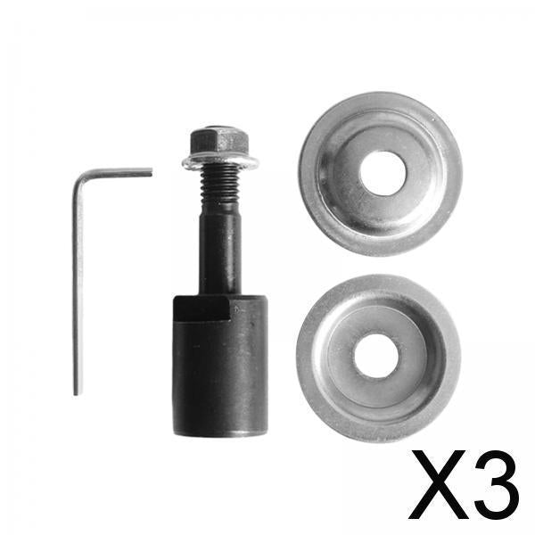 3xGrinding Wheel Shaft Buffing Arbor Threaded Shaft for Hair Wheel Fiber Wheel 16mm 106g
