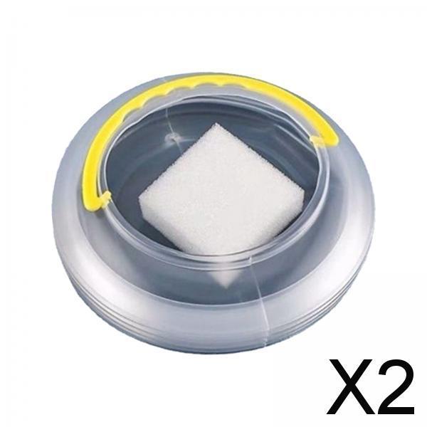 2xPaint Brush Wash Bucket Foldable Paint Brush Washer Water Barrel with Handle L