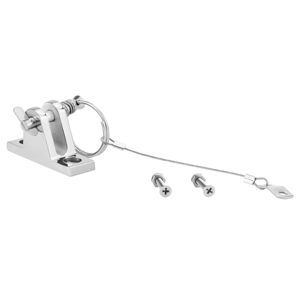 Stainless Steel Boat Bimini Top Fitting Quick Release Pin and Lanyard Set